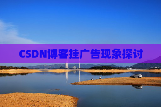 CSDN博客挂广告现象探讨
